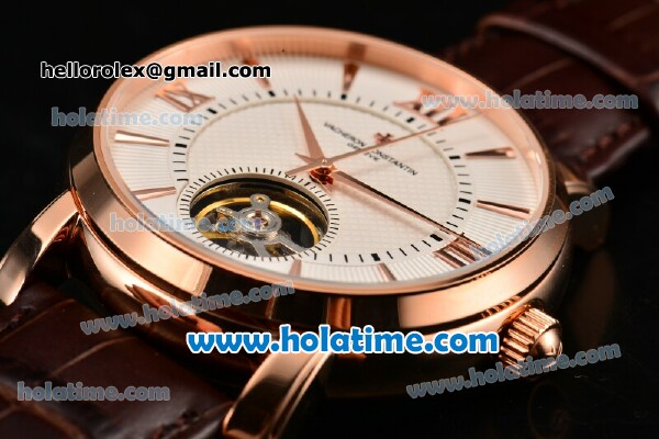 Vacheron Constantin Malte Asia ST17 With Tourbillon Automatic Rose Gold Case with White Dial and Stick/Roman Numeral Markers - Click Image to Close